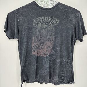 Affliction Shirt Mens 3XL Choppers Y2K Tee Short Sleeve Tie Dye THRASHED